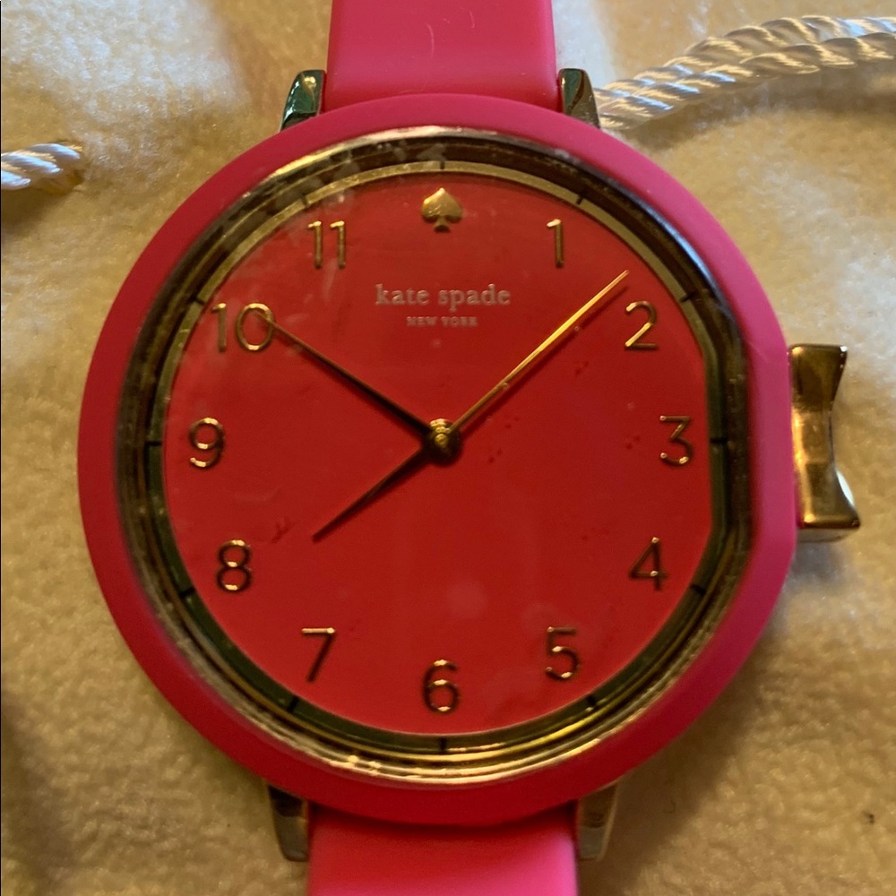 Kate Spade Pink Silicone Watch